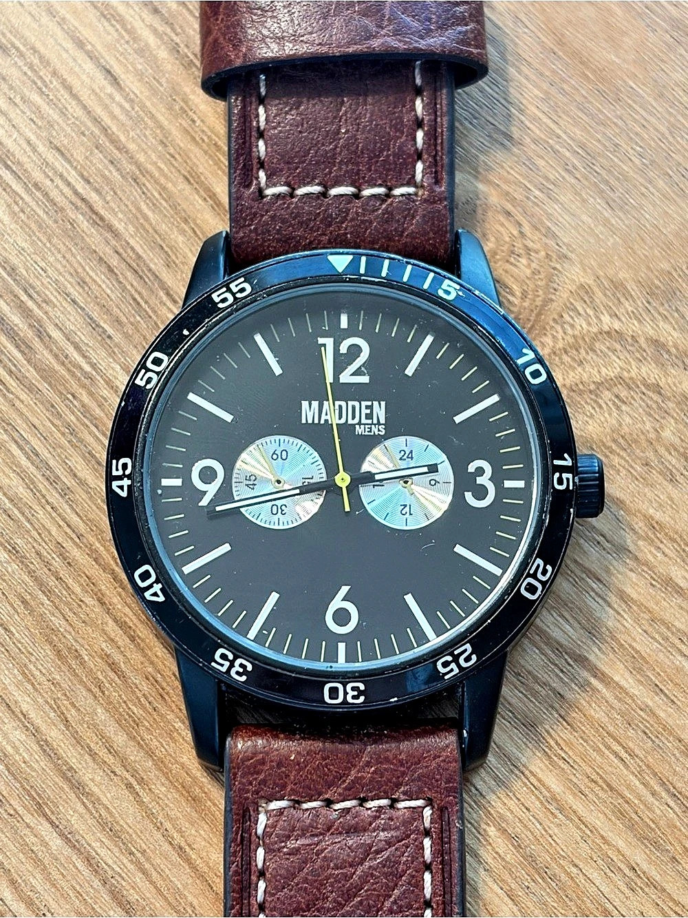 MADDEN Mens Chronograph Watch in Brown & Black